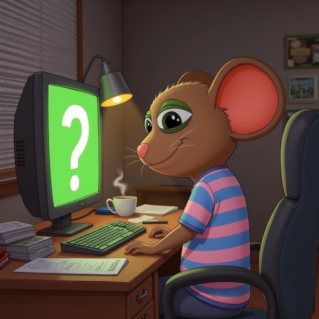 Gouda the Mouse researching how to buy tokens